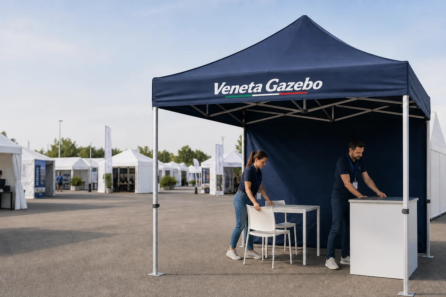 Gazebo Premium VenetaGazebo allestito durante una manifestazione